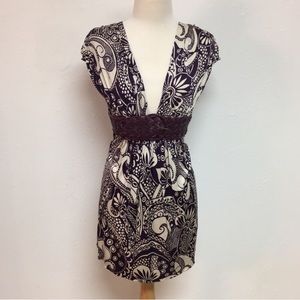 LAST PRICE ⬇️ Sky Belted Plunge Neckline Dress